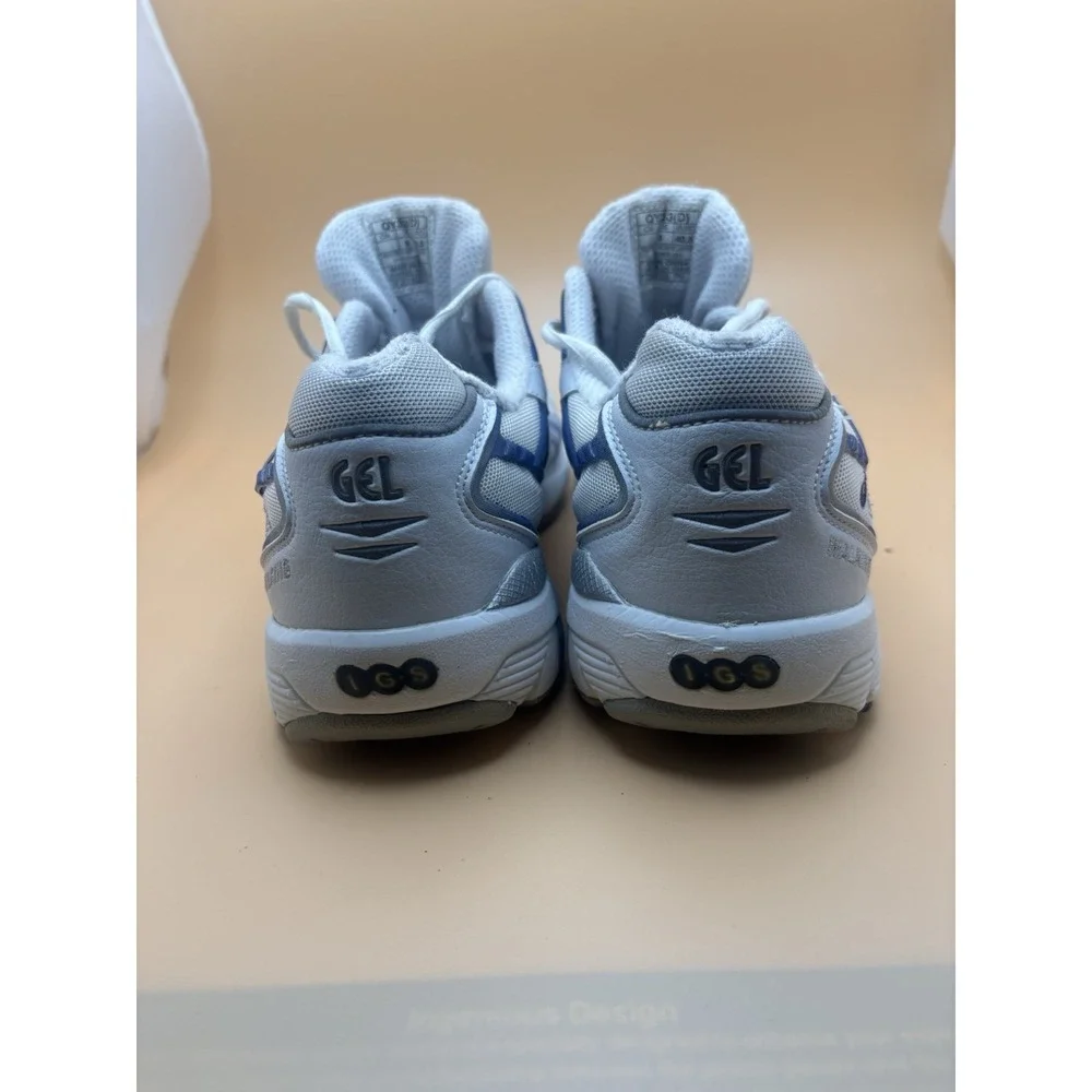 Asics Gel-Kayano Walker White Blue Walking Shoes QY353(D) Mens Size 9 US 40.5 EU